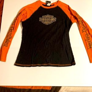 Harley Davidson long Sleeve shirt. LA Harley Davidson, Lewiston, Maine